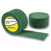 Alanos Profesional. Rollo de Estropajo Fibra Verde Extra 6 Metros Resistencia para Todo Tipo de limpiezas